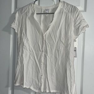 NWT Short Sleeve Button Up Blouse for Women for Spring